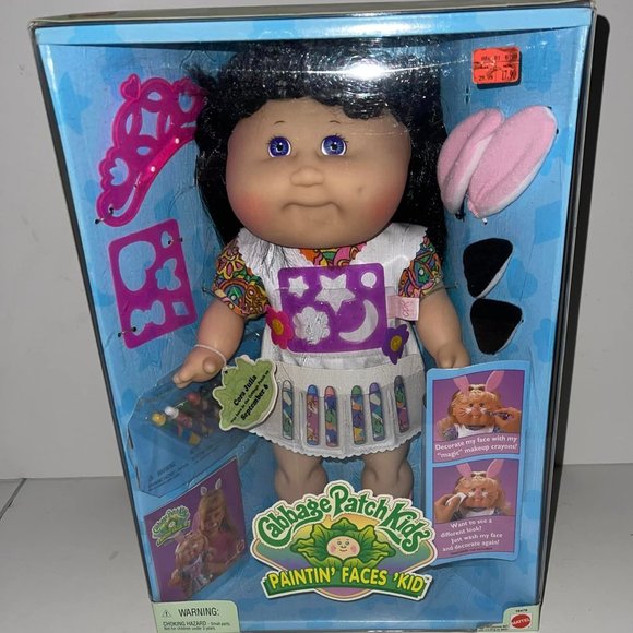 Cabbage Patch Kid Paintin Faces 1996 Very Rare-Matel NewSealedbox CoraJulia - Picture 2 of 9